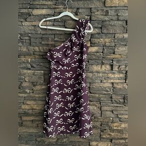 Banana Republic Purple One Shoulder Sheath Dress